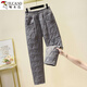 Woodpecker exports French down cotton pants for women to wear thin and thick winter harem thermal pants large pocket cotton pants red thermal pants XL recommended 120-140Jin Jin equals 0.5 kg