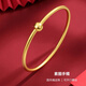 DL 1998 Fat Donglai same style 18k gold bracelet Hong Kong duty free yellow l gold women's k transfer bead concubine bracelet threaded version 3d imitation bracelet 56 (threaded version)