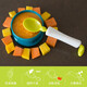 BEABA baby spoon baby learning to eat training tableware 360 ​​degrees rotatable spoon City of Sky