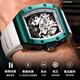 Bugatti (Bonest Gatti) Смотреть фантомом серия Hollow German's Watch Watch Type Type Полностью автоматические часы мужские механические часы назад прозрачные часы BG9905-A1