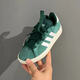 阿迪达斯（adidas）休闲鞋男女鞋2025夏季新款Grand Court Alpha 翻毛皮低帮情侣运动 IH6187绿色 42 (260mm)
