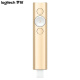 Logitech Spotlight wireless presenter projection pen ppt page turning pen lecture pen zoom focus LCD screen display (gold)