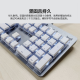 罗技（Logitech） K845 有线机械办公键盘 游戏电竞 朋克复古键盘外设电脑笔记本节日礼物 diy个性键帽 K845（红轴）+白巧克力键帽