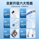 Huiduoduo [Double Ice Sensing Cooling Pieces] Hanging Neck Fan Air Conditioner Cooling Neck Small Mini Portable Neck Warmer Cooling Artifact USB Charging Headwear Neck Long Life Children White [Double Ice Sensing Cold Pieces丨Intelligent Digital Display丨5-level Super Powerful Wind]