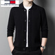 Tommy Shekelly Tommy Tommy 2024 00% Cardigan pour l'automne et l'hiver 2024 Veste cardigan tricot chaude masculine