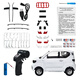 Chuangxingda Wuling Hongguang MINI drift remote control car ev mini simulation RC model for children and boys to play 18.2cm white D12MINI comes standard with 1 500mA battery (play for about 20 minutes)