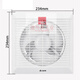 Exhaust fan 8-inch wall exhaust fan powerful ventilation fan wall-mounted window exhaust fan APC1506 6-inch opening 150~175mm