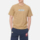 EVISU tie-dye effect large M printed round neck men's t-shirt men 2ESHTM3TS701XXCT khaki XL