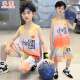 Shengxiao Children's Clothing Boys' Summer Suit Summer Short Sleeves + Shorts Children's Basketball Uniforms Sports Big Children's Two-piece Set TZ22697 Blue Size 120 Recommended Height 110cm