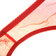 Hermosa casa de chicas Garters Europeas y Americanas Sexy Lace Transparent Garters 44000W Red S