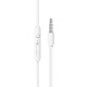 Newmine NM-LK06 wired mobile phone headphones music headphones half-in-ear wire control 3.5mm interface computer laptop mobile phone suitable for volume adjustment enhanced version white