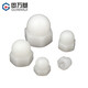 Guwanji nylon cap nut round head ball screw cap plastic cap nut decorative nut cap nut cover nut nylon material white M6 (20 pieces)