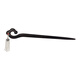 Ebony tassel hairpin silver cloud wooden step hairpin hair artifact ancient style cheongsam simple ebony 18cm