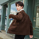 Filixidi woolen coat men's autumn and winter new men's wool short jacket jacket men's casual woolen top black M