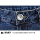 Pantalones para hombres de la pierna recta de los jeans para hombres yalu Pantalones de mezclilla versátiles del mezclilla versátiles del verano delgados informes largos [verano delgado] 6190 negro 35 (2 pies8)