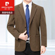 Pierre Cardin high-end men's suits spring and autumn new suit jackets for middle-aged and elderly men casual autumn clothes dad single suit jacket gray coffee 175 (140 Jin Jin equals 0.5 kg -155 Jin Jin equals 0.5 kg wear)
