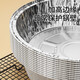 Air fryer special tin foil plate round baking pan tin foil box baking tin foil oven household aluminum foil tin foil bowl 8 inches-20*16*4cm 10 pieces