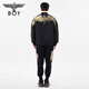 BOY LONDON Spring Unisex Jacket Black Gold Wings Embroidered Trendy Brand Warm Cotton Jacket N29009 Black XS