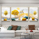 Xiaolulin Moderna Simple Living Sala Decoración Estilo nórdico Sofá Fondo de pared Mural Pintura Mural Luz de pared de West Luxury Resumen Pintura colgante Hanging 3-Full Doble Completa 14134 Pintura de tela en el medio 80*60 en ambos lados 40 Negro marco