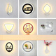 Wall lamp bedside simple modern bedroom creative LED personalized living room stair aisle decoration Chinese wall lamp leaf style 12w