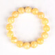 Xuanxia natural ore Russian beeswax bead bracelet with certificate amber beeswax chicken oil yellow and white nectar bracelet single circle beeswax about 9 mm bracelet (with certificate) women's model