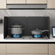 OEMG kitchen oil-proof baffle thickened high temperature resistant stove gas stove heat insulation board oil splash pool water barrier foldable storage Black Knight 30*80*40 thickened 30% off