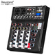 Depusheng Depusheng F4 professional 4-way mixer Bluetooth with effects table small home portable computer tuner MP3 recording shouting Mai DJ live performance