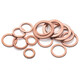 JINGGONG copper gasket copper flat gasket copper gasket gasket marine sealing gasket copper sealing ring 7.5L 10*14*1 (50 pieces)