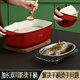 Shining high-quality fish steaming artifact, steaming fish pot, non-stick pot, oval steamer, non-stick steamer, steaming fish, induction cooker, gas universal pot, frying, cooking and steaming in one, with stainless steel steaming rack 32cm