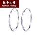 Yubo Workshop pt950 platinum large earrings for women platinum large hoop earrings car flower earrings earrings exaggerated personality earrings medium size single 3.70g diameter about 5.4cm