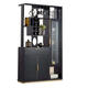 La première armoire d'entrée de peinture est une simple partition moderne, un armoire de décoration de salon de luxe léger, une armoire à écran, une armoire à vin, une armoire de rangement, une armoire de chambre, une armoire à chaussures, 1591 Black 1,21 mètres Installation de forfait