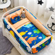 Gudong Bear crib mid-bed bed soothing artifact multi-functional newborn portable baby play bed detachable mobile bionic Animal World with quilt (set of four)