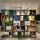 Niweige anchor background cloth 3D three-dimensional high-definition magnetic study bookshelf live broadcast Kuaishou Douyin live broadcast background male and female Kuaishou internet celebrity live broadcast 1.5 meters wide X1.5 meters high (curly hair) S-11965