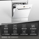 FOTILE dishwasher NT01S 14 sets, large capacity, household built-in, installed under the stove, steam sterilization, sterilization and drying integrated, first-class water efficiency, white model 02-B-NF1