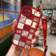 
WAIDM is suitable for Huawei Youchang 20 mobile phone case for women enjoy 20se protective case wristband stand new fantasy 20e case soft silicone all-inclusive enjoy 20 5G dirt-resistant [slant cross red] HH1391 Huawei enjoy 20