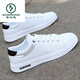 Spechts Sommer neue Schuhe für Männer Sommer Neue vielseitige atmungsaktive trendige weiße Schuhe Freizeitbrettschuhe für Männer Schwarz Y-K9859 40