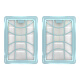 Jingbo Jingxi passt sich an Philips Vakuumreiniger -Filterelement -Zubehör FC9728/FC9732/FC9735 Filternetzfilter Baumwolle 1 Frontfilterelement + 1 Heckfilterelement