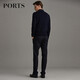 
PORTS men's early autumn shirt pullover knitted sweater plaid sweater men MN9K077JZW006 NAVY COMBO L