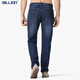 Billion Stretch Jeans Slim Slim Spring Rectivo Spring y Autumn Four Seasons Four Seasons Fácil de usar pantalones casuales de alta gama 683 Blue oscuro 81 Longitud interna 29 (2.29 pies)