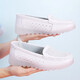 Jinyue nurse shoes for women in autumn hospital thick sole heightening work white shoes anti-slip soft sole hollow breathable bean shoes for women summer 6628 white four seasons 35