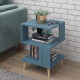 [JD.com] Zimuyu Bedside Table Simple Modern Bedroom Drawer Storage Cabinet Small Cabinet Storage Cabinet Bucket Cabinet Blue Pine Wood Color