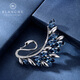 Goddess gift crystal brooch women's accessories Korean swan corsage brooch elegant sweater chain blue