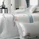 Shibeini High-End Sticked Seidenviertes Set 100% Mulberry Seiden Schwergewichtig 25mmi Home Textile Seide Bettwäsche Set Pfirsichblüte fließend Wasser 3881 [angepasst 5 bis 7-Tage-Versand] 2,0-Meter-Bettblatt Style [Quilt Cover 220x240]