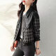 Yimanfu kleine duftende Jacke für Frauen im Frühling und Herbst Mode Spleißen PU Lederjacke Motorradanzug Casual Lose Jacket Mode top schwarze m-sugged 95-105jin [Jin ist gleich 0,5 kg]