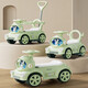 Helinte four-wheel seating children's electric car baby car kids toys adults can push cart charging children's cart gift Strawberry powder [remote control + large battery pedal throttle push rod guardrail + Bluetooth music
