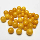 Xingyue beeswax bead accessories, chicken fat yellow amber beeswax loose bead accessories, Xingyue Bodhi beads, Bodhi seed spacer beads, 11mm, 1 round bead