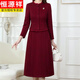 Hengyuanxiang Hengyuanxiang May Day Cheongsam Dress 2024 New Women's Spring and Autumn Mother-in-law's Wedding Banquet Mom's Wedding Red 3XL