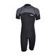 Yon Sub Wetsuit Couple Wetsuit Men and Women One-piece Warm 3mm Winter Swimming Long Sleeve Short Sleeve Swimsuit Deep Diving Surfing Black Gray (Short Sleeve) M