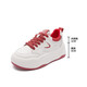WESTRAVAL small white shoes for women in spring height-enhancing women's shoes for small thick sole sponge cake casual shoes for women lightweight versatile sports shoes red 37 [standard size]