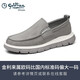 Chaussures masculines Goldlion Summer Nouvelles chaussures en toile pour pied pour les chaussures décontractées pour hommes respirants pour les hommes, les chaussures de conduite légère des hommes gris 40